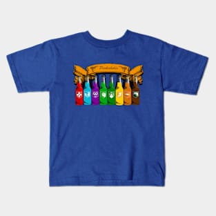 Zombie Perks Top Shelf Perkaholic on Royal Blue Kids T-Shirt